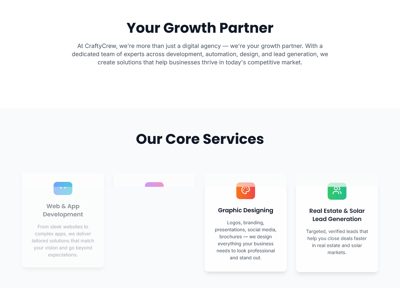 CraftyCrew – Creative Digital Solutions for Modern Brands